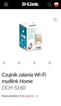 Czujnik zalania Wi-Fi mydlink Home
DCH-S160