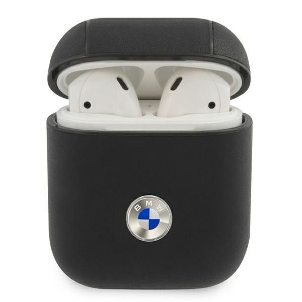 Etui na Apple AirPods BMW Signature Czarny Eco-Skóra