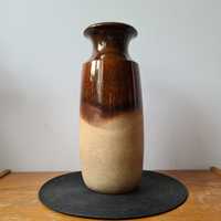 Szkliwiony wazon boho Scheurich Keramik 239-41 lata 60 70 fat lava vin