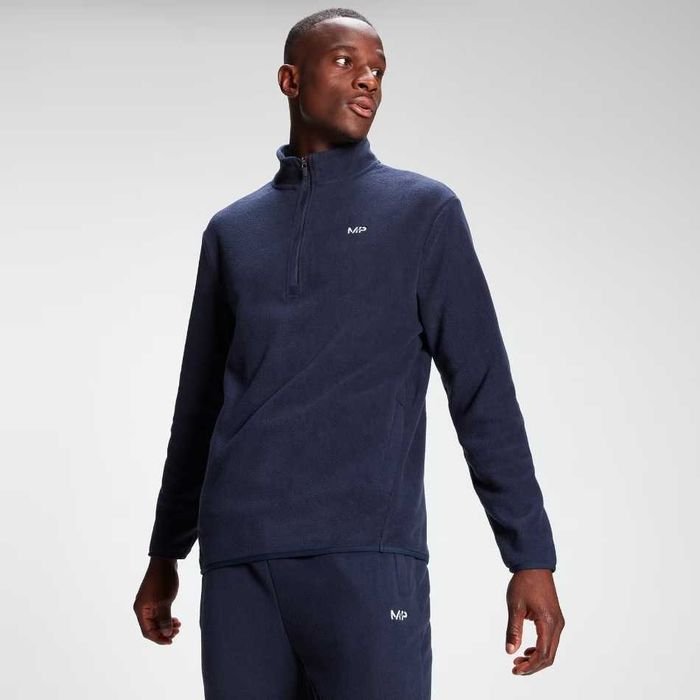 Чоловіча худі Myprotein MP Men's Rest Day Fleece 1/4 Zip Navy р. L
