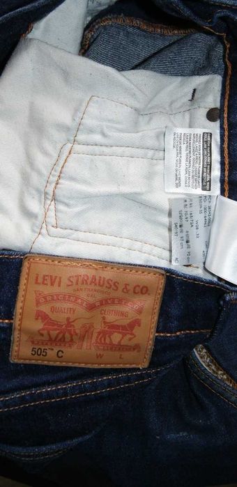 LEVI STRAUSS 505 W28 L32 PAS 76 jeansy męskie slim z elastanem