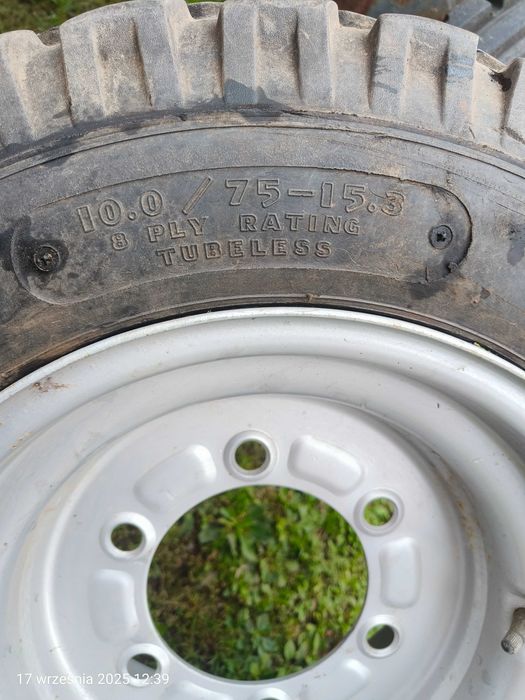 Koło rolnicze 10.0/75-15.3 balonówka do ciągnika przyczepy rozrzutnika