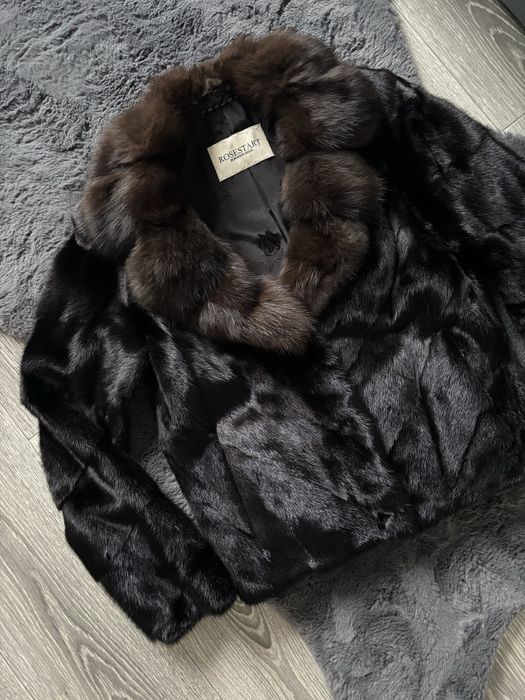 Норкова шуба з соболем автоледі