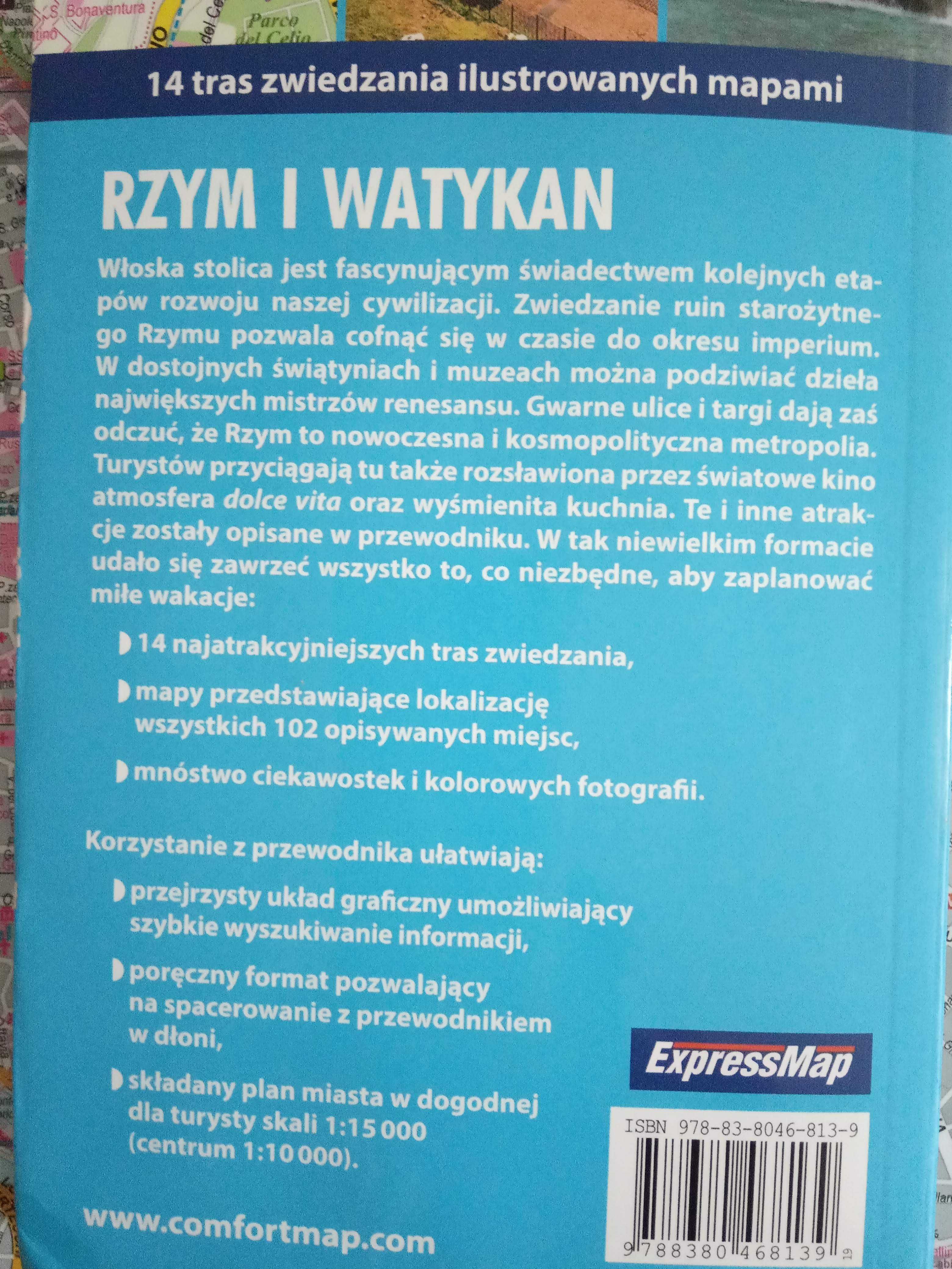 Przewodnik kredowy Rzym Watykan plus mapa w laminat Expressmap Gdynia