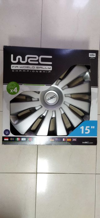 4 Tampões para jante 15 marca WRC
