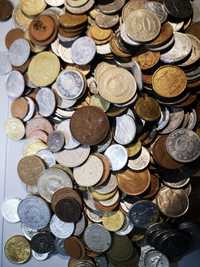 Várias moedas de vários países