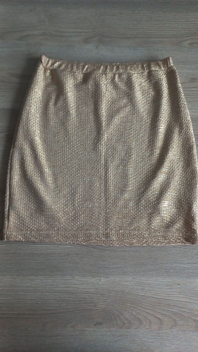 Złota spódnica h&m w rozmiarze S