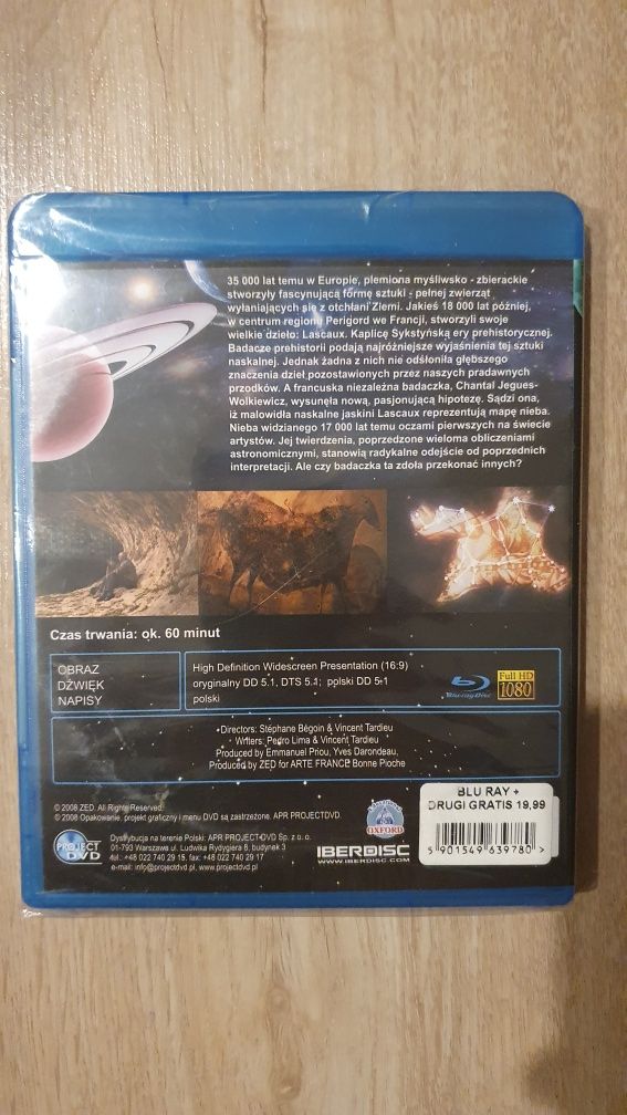 Film SZOKUJĄCA Ziemia prechistoryczna astronomia płyta Blu-ray