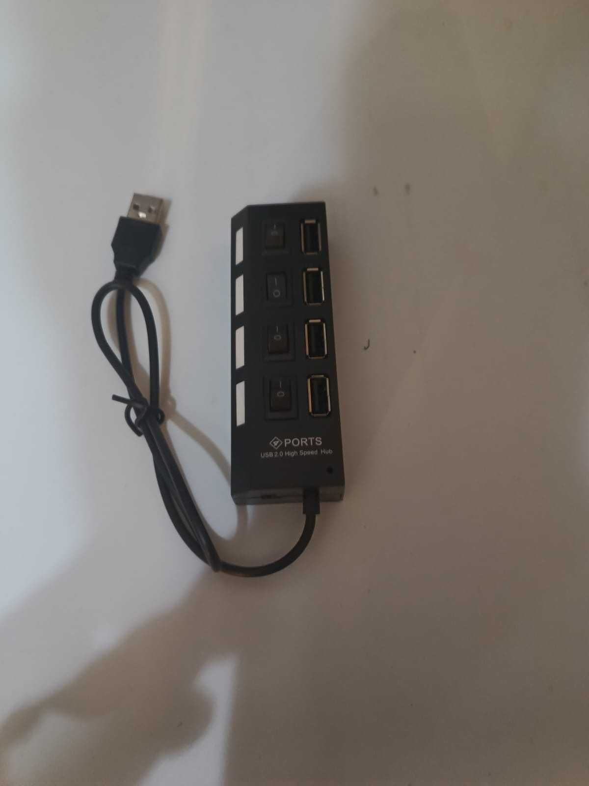 Rozgałęźnik portów 4xUSB HUB USB 2.0