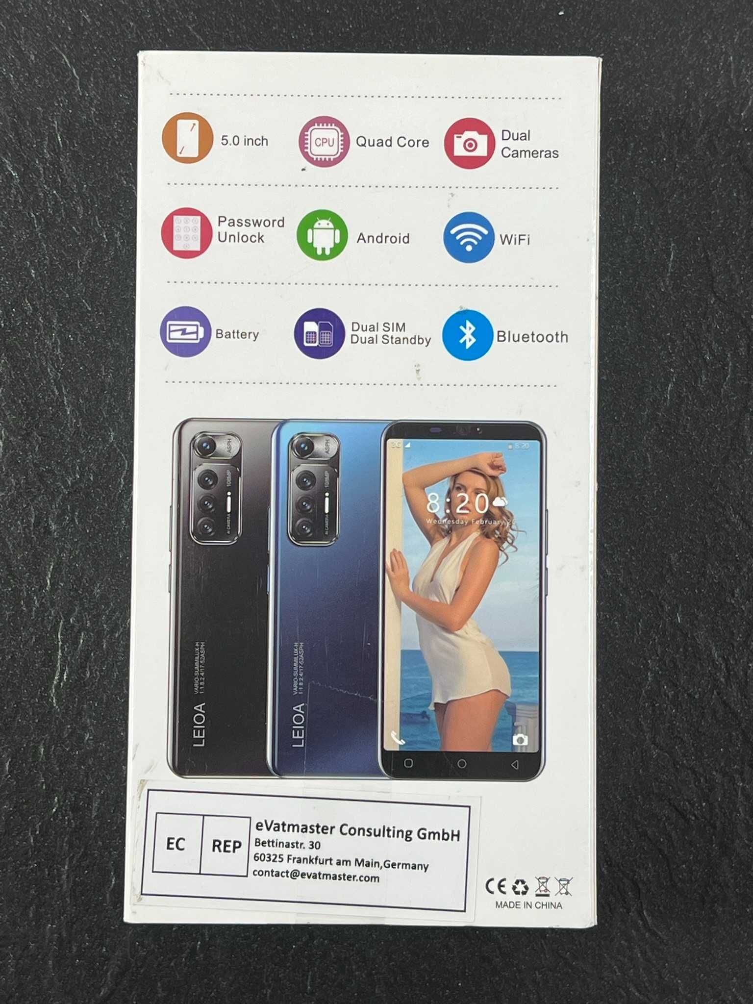Smartfon Leioa M10 Plus czarny 5 cali Android 9.0, 16GB, Dual SIM