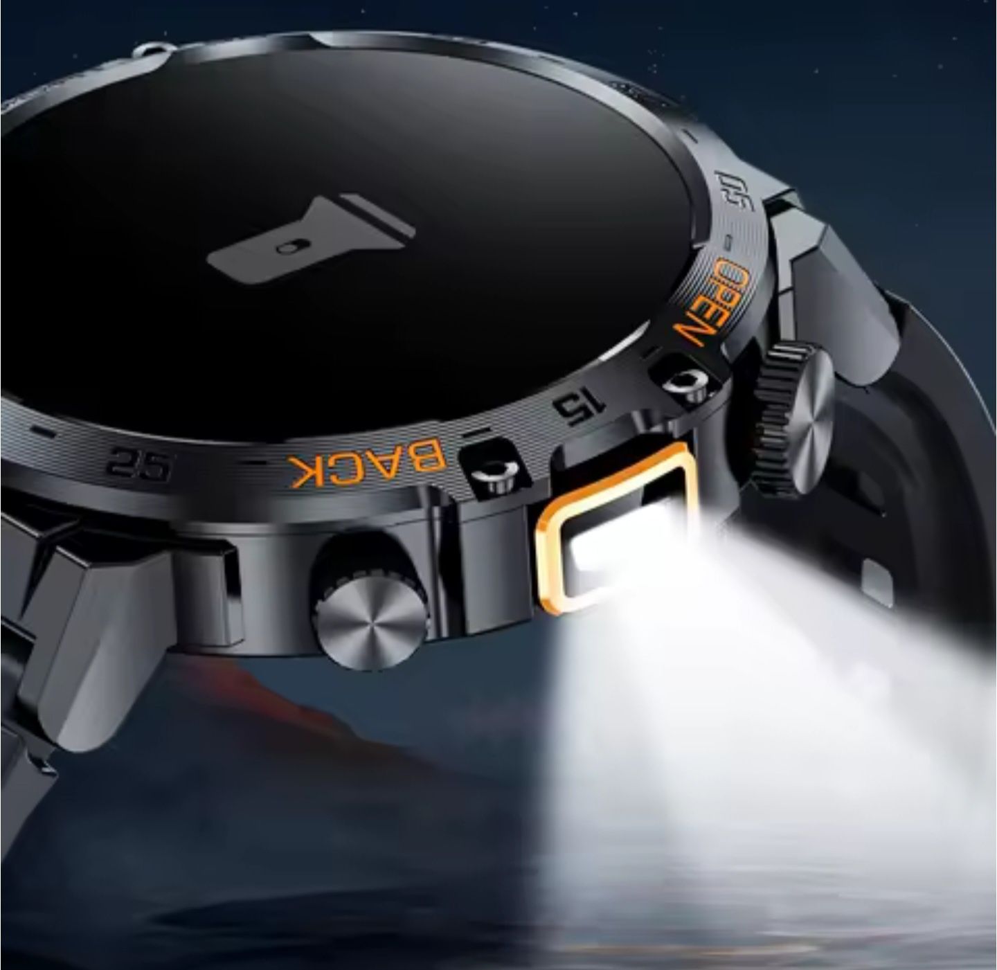 Zegarek Męski Smartwatch Explo Amoled  + Led Latarka