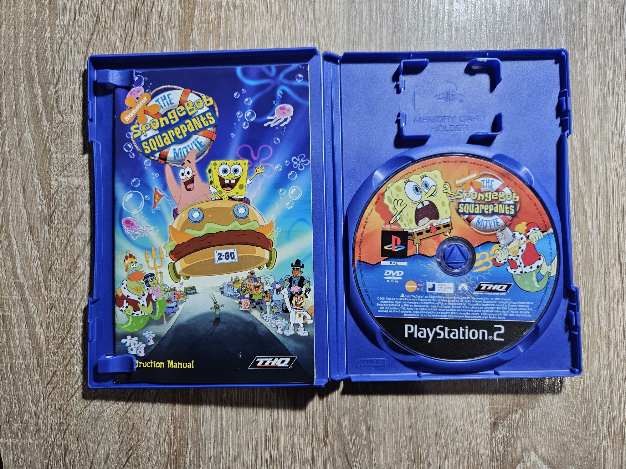 Spongebob Squarepants The Movie Ps2 Playstation 2 Komplet 3xA