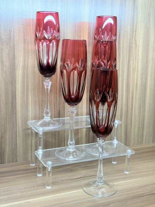 Хрустальные фужеры для шампанского WMF Cristal Cabinet GDR Германия