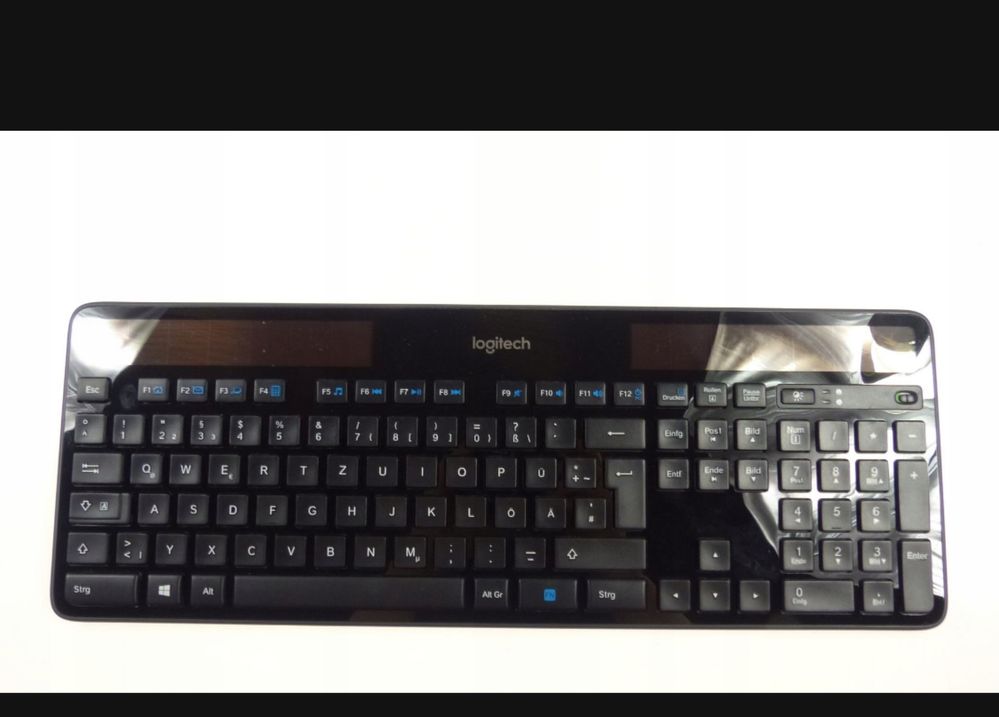 Logitech Wireless Solar Keyboard K750 Uniwersalna RF Wireless Qw