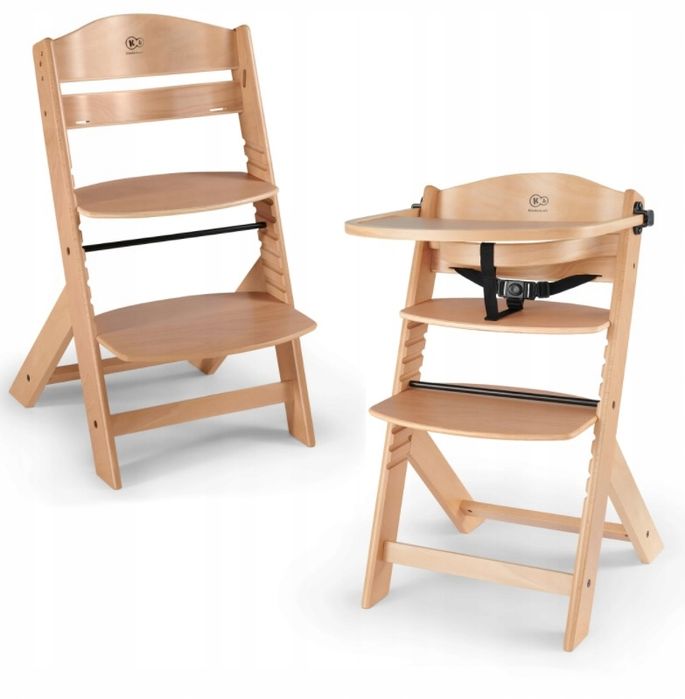 kinderkraft enock krzesełko do karmienia 3w1 natur drewniane