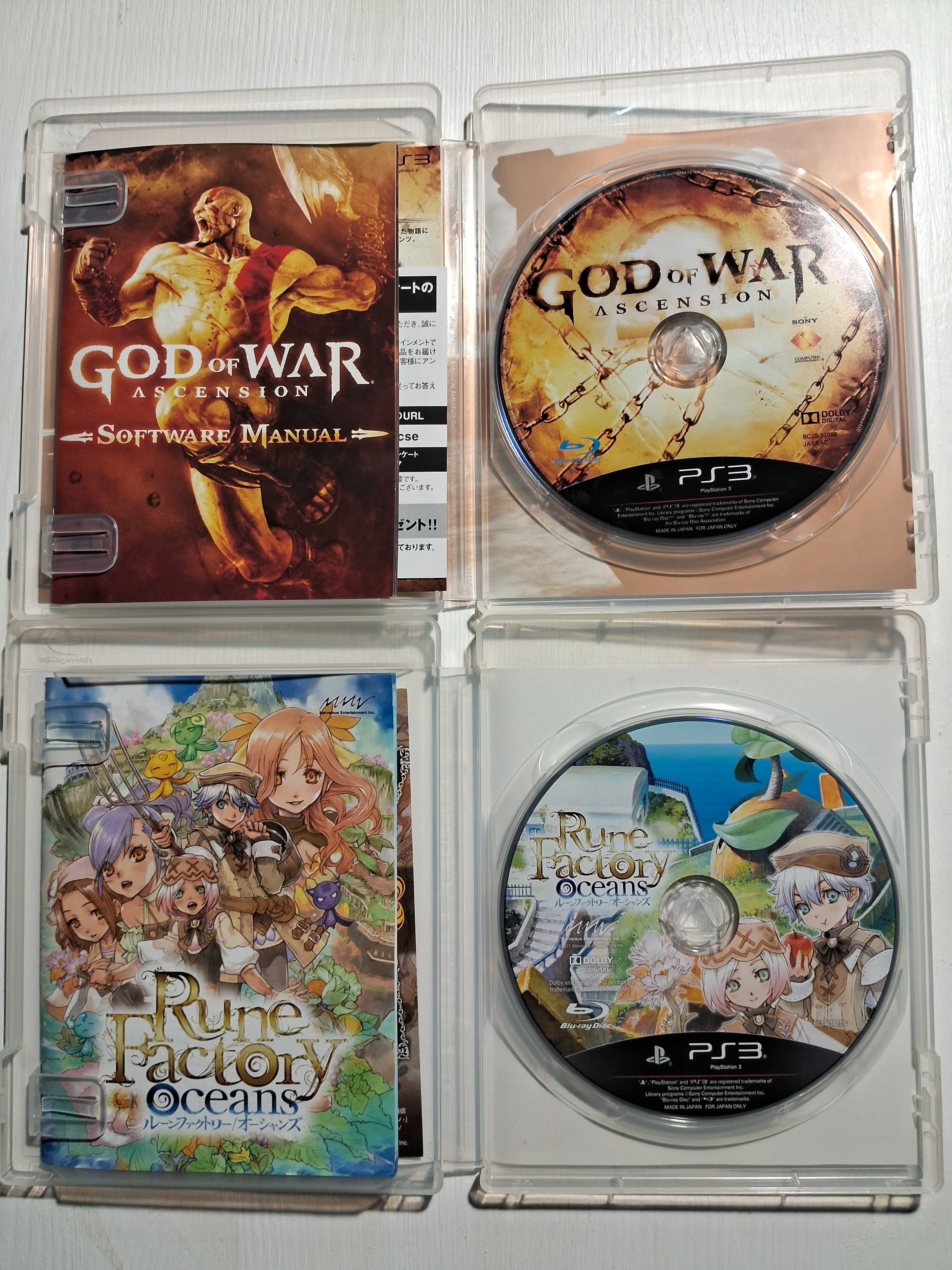 Игры для Ps3 Metal Gear,Rune Factory Oceans,God of War Ascension