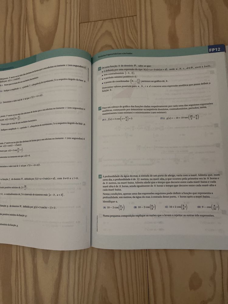 Livro Máximo Caderno de Fichas/Máximo do Aluno 12º Ano