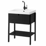 Szafka pod umywalkę czarna Ikea Vilto