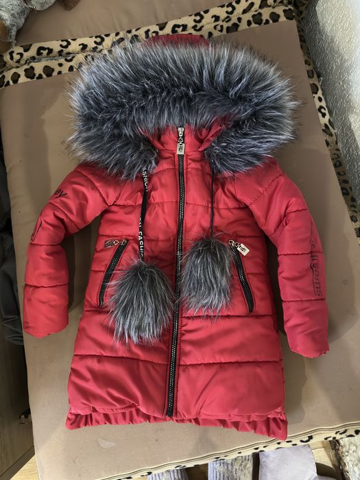 Куртка зимова, пуховик, зимовий плащ, курточка для дівчинки