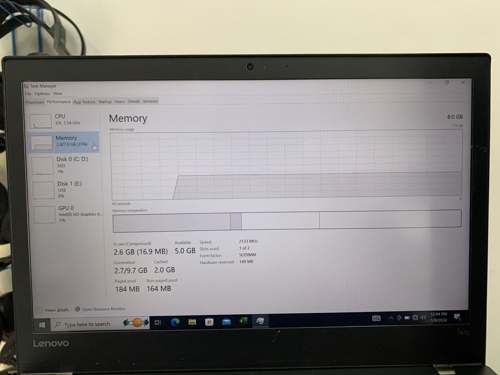 Ноутбуки Lenovo ThinkPad T470 Intel(R) Core(TM) i5-7200U
