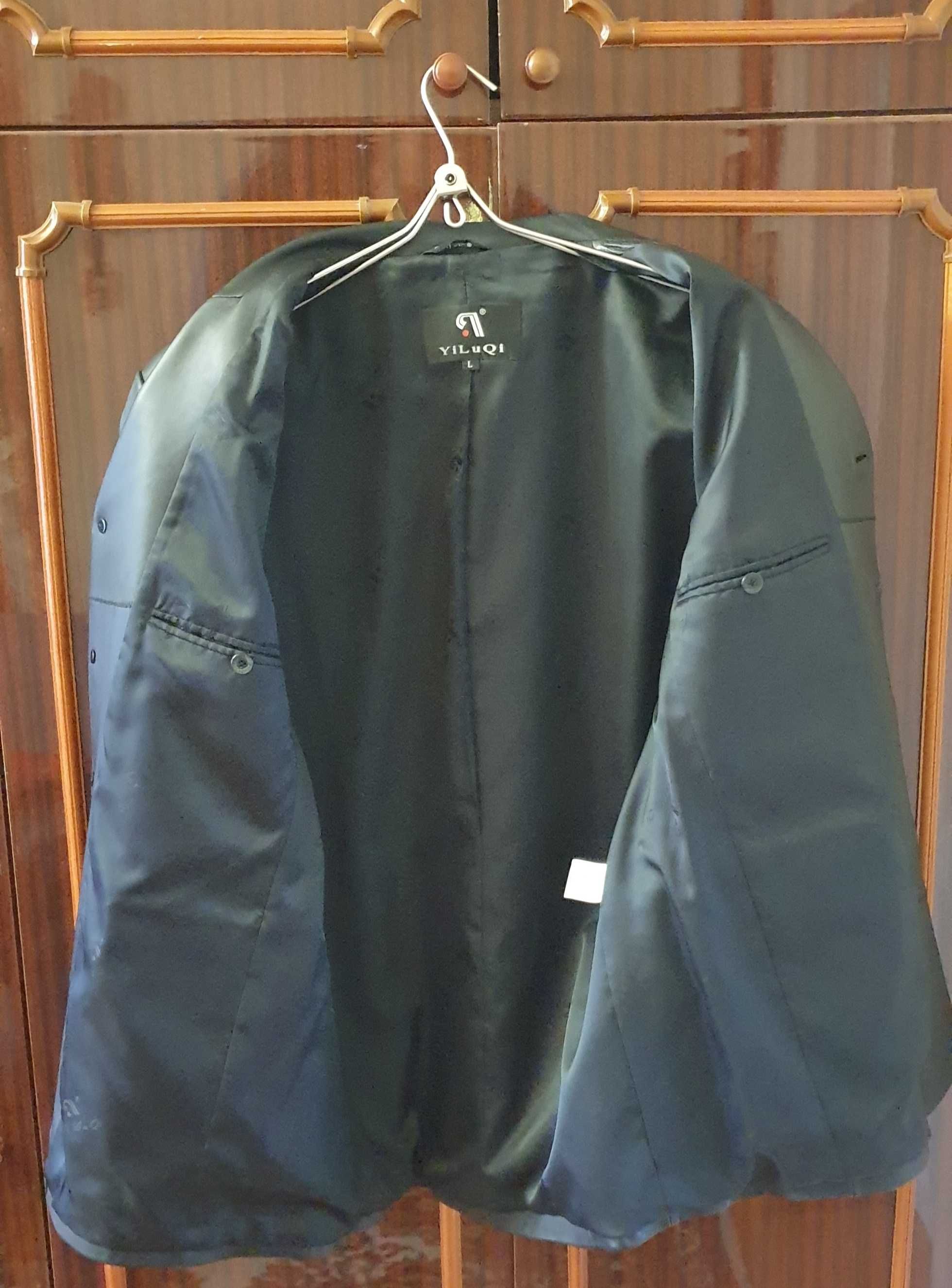 Чоловічий піджак, натуральна шкіра, розмір 48 (L)