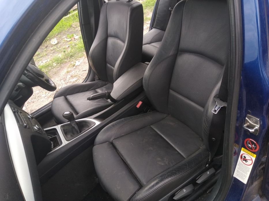 Wnętrze środek BMW e87 M-PAKIET Czarna skóra Sportsitze Fotele