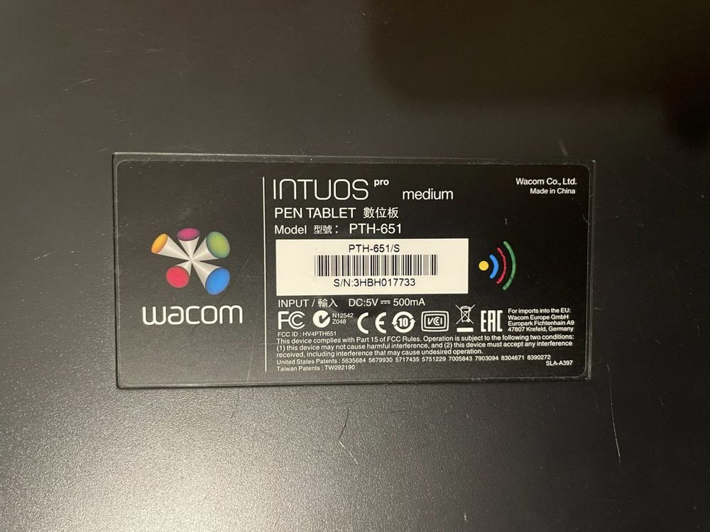 Tablet Graficzny Wacom Intuos Pro Medium PTH-651 S