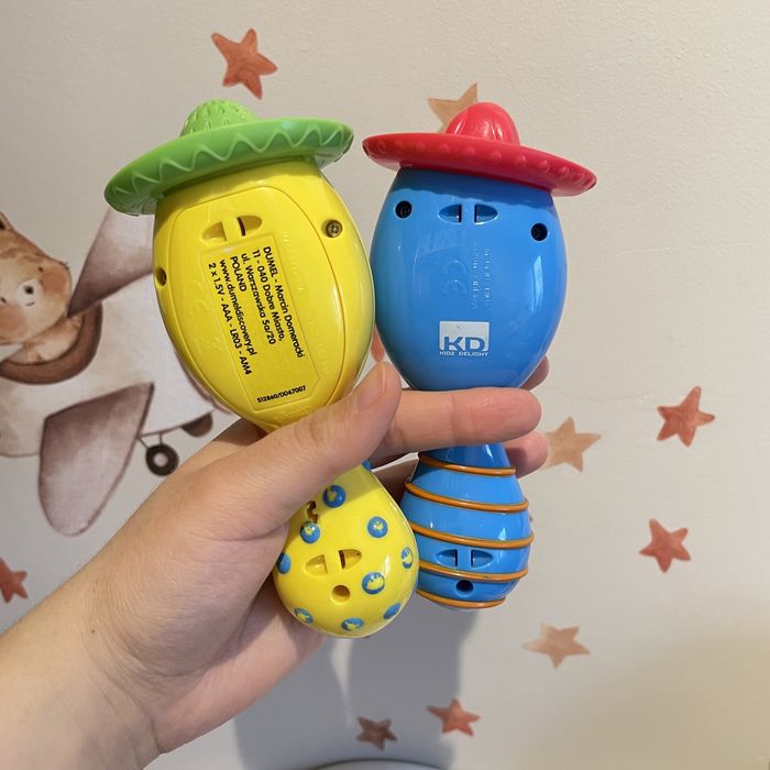 Marakasy Dumel Discovery grzechotki zestaw dwie sztuki grający