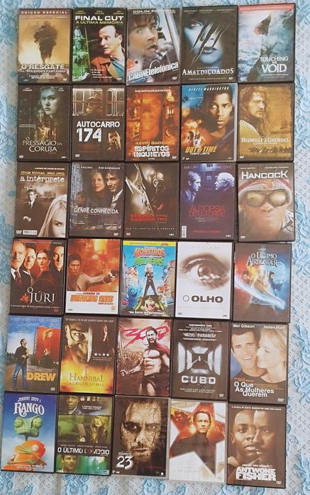 Lote DVDs e SERIES Originais, mais de 500..desde 0.30€