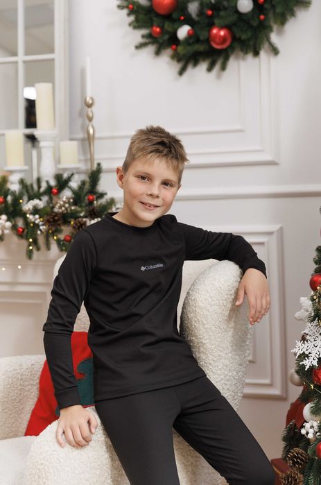 Підліткова термобілизна Columbia на флісі чорна