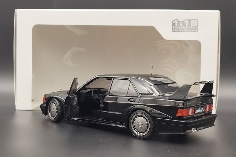 1:18 Solido 1990 Mercedes Benz 190E Evolution II EVO 2 Black Model