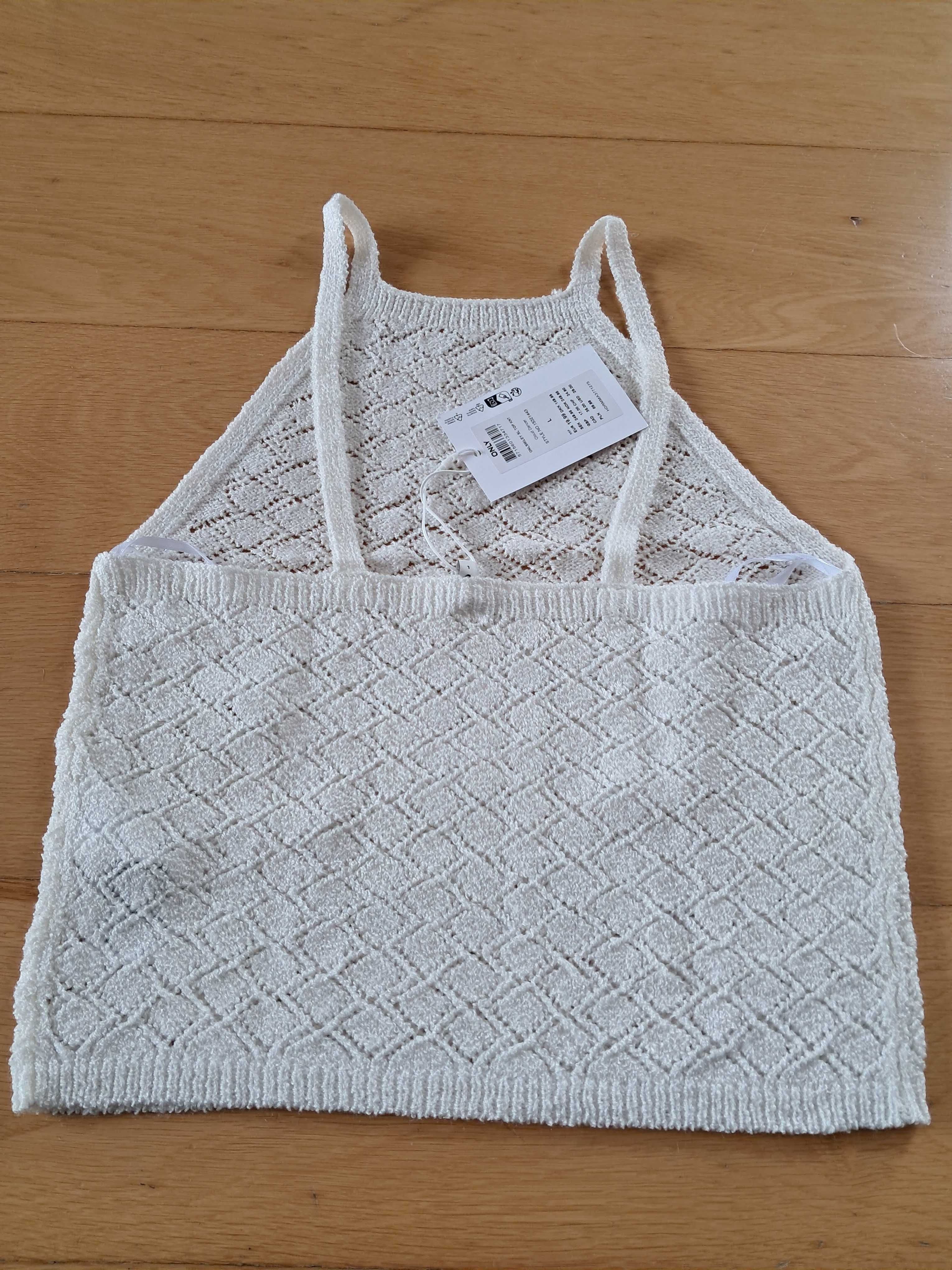 Top branco da Only novo com etiqueta