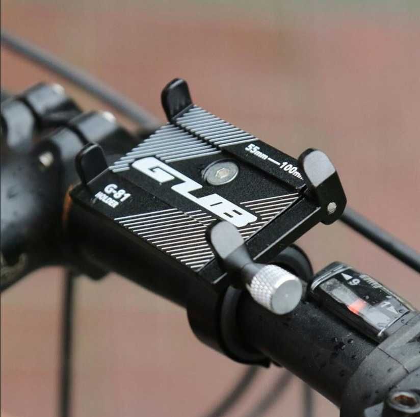Uchwyt rowerowy motocyklowy na telefon GUB G81 aluminium