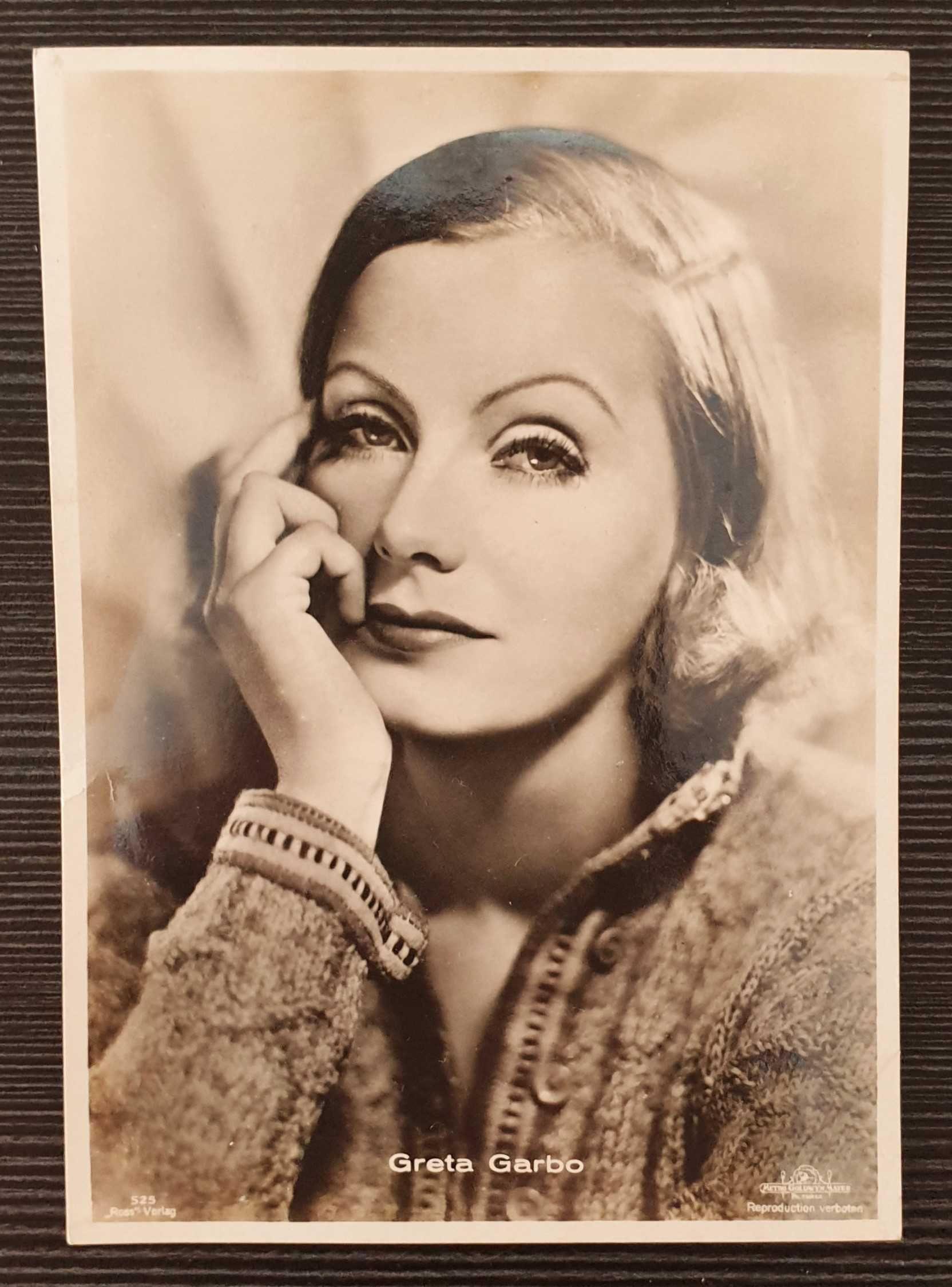 Greta Garbo prawdziwa fotografia karta pocztowa