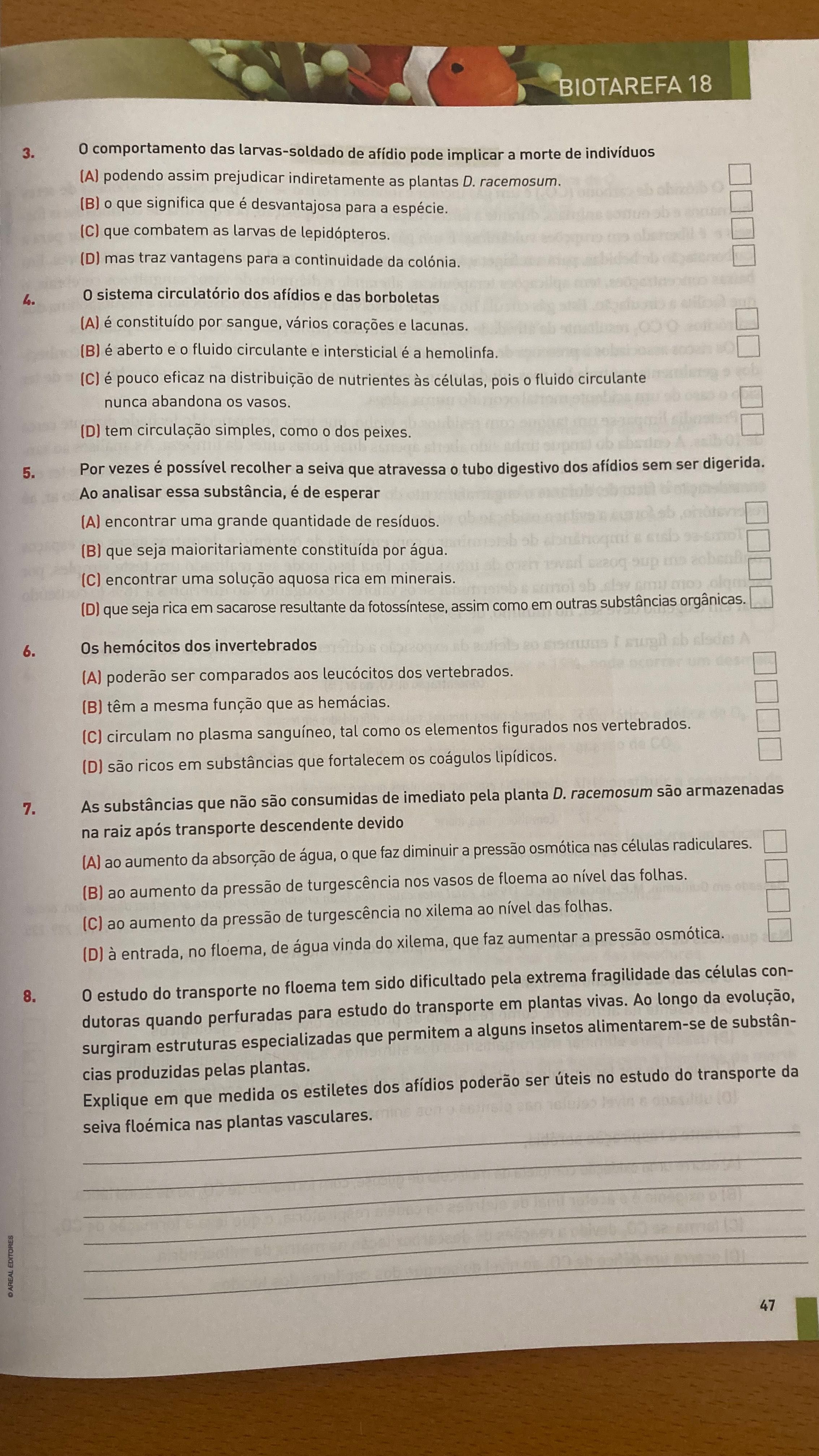 Caderno de atividades de Biologia e Geologia 10° ano