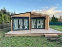 Domek modułowy, całoroczny, drewniany, domek na zgłoszenie 35 m2