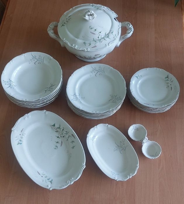 Serwis obiadowy dla 6 osób z okresu PRL