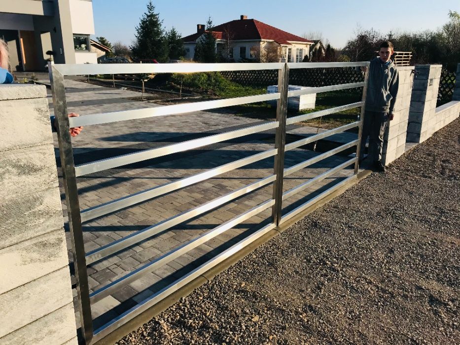 Brama nierdzewna 4m,przęsła 2m x 1.5m,ogrodzenia