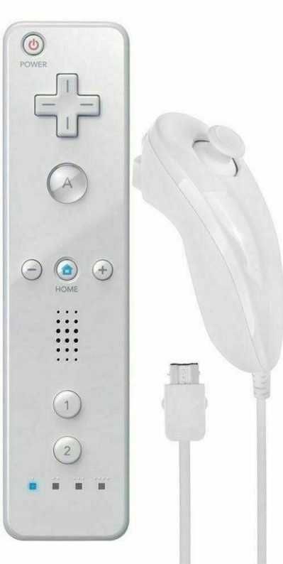 Comandos conjunto completo para a consola WII Nunchuk esq dta NOVO