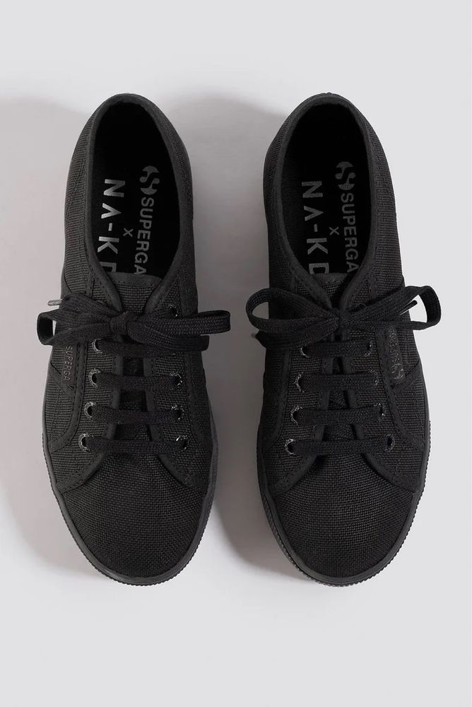 Trampki Na-kd x Superga na platformie czarne 41 logo