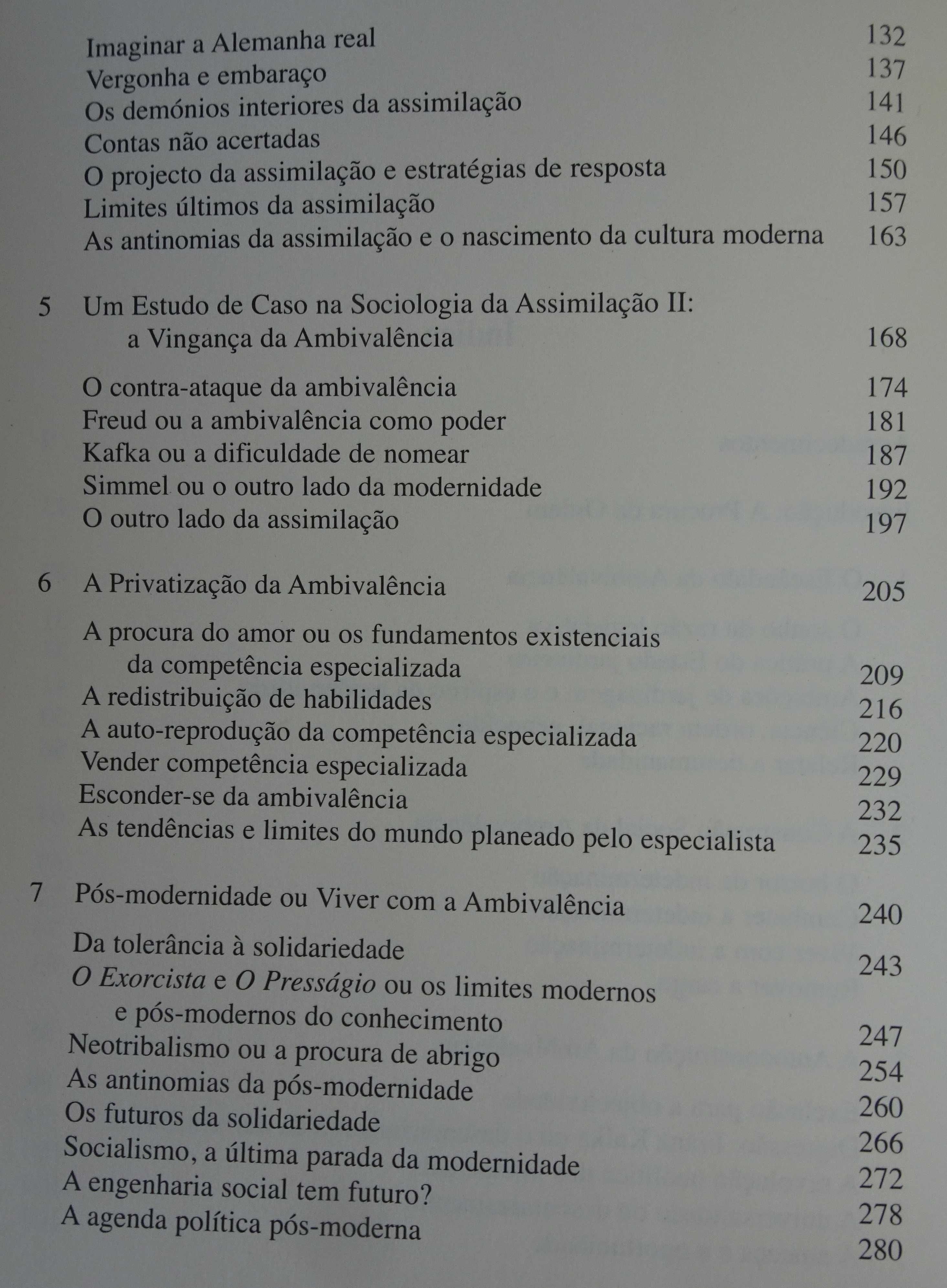 Modernidade e Ambivalência de Zygmunt Bauman