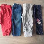 Spodnie leginsy jeansy rozmiar 80