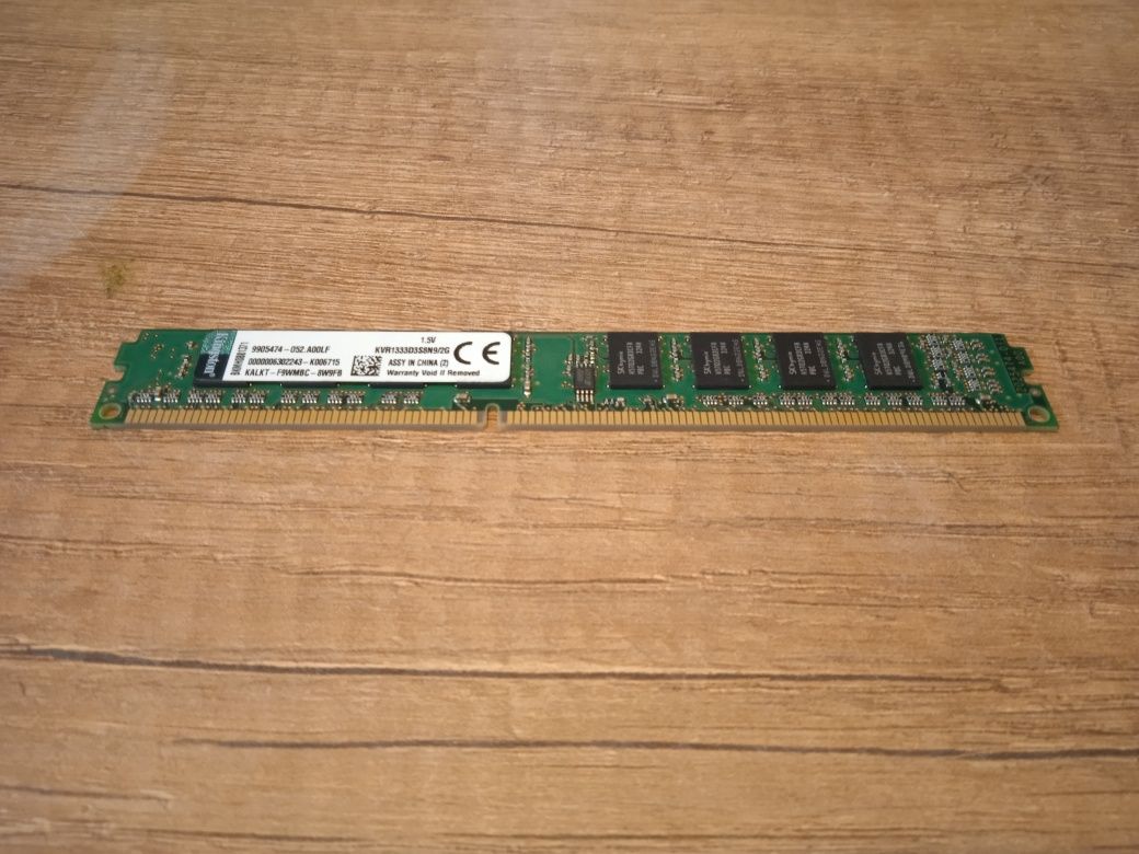 2 płytki Pamięci RAM  2Gb Kingston DDR3