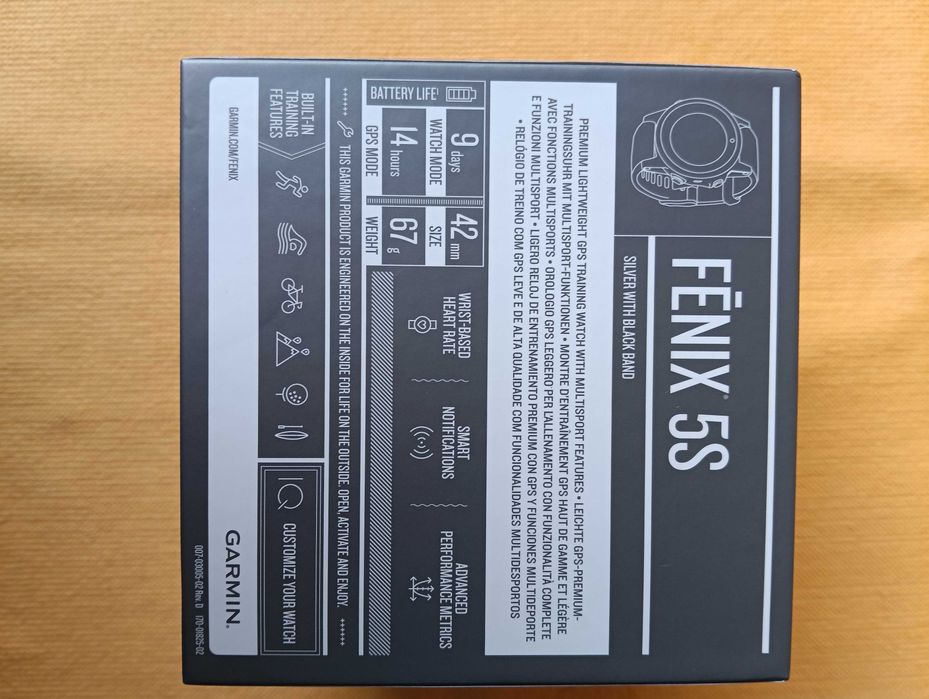 Relógio Garmin Fenix 5S 42 mm