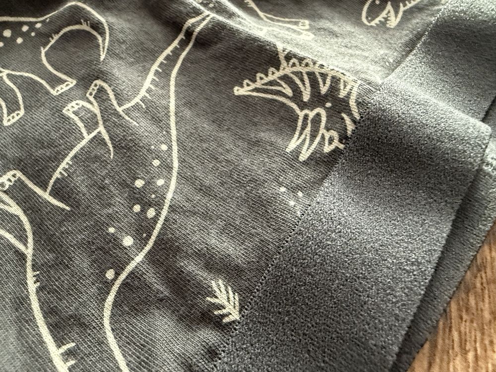 Getry legginsy kalesony H&M r. 92 wąskie spodnie chłopięce w dinozaury