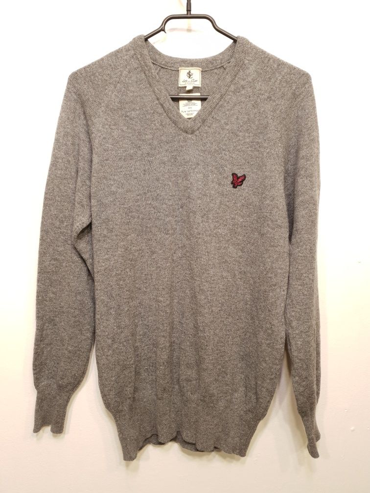 Sweter wełniany męski Lyle Scott S 100% pure lambswool