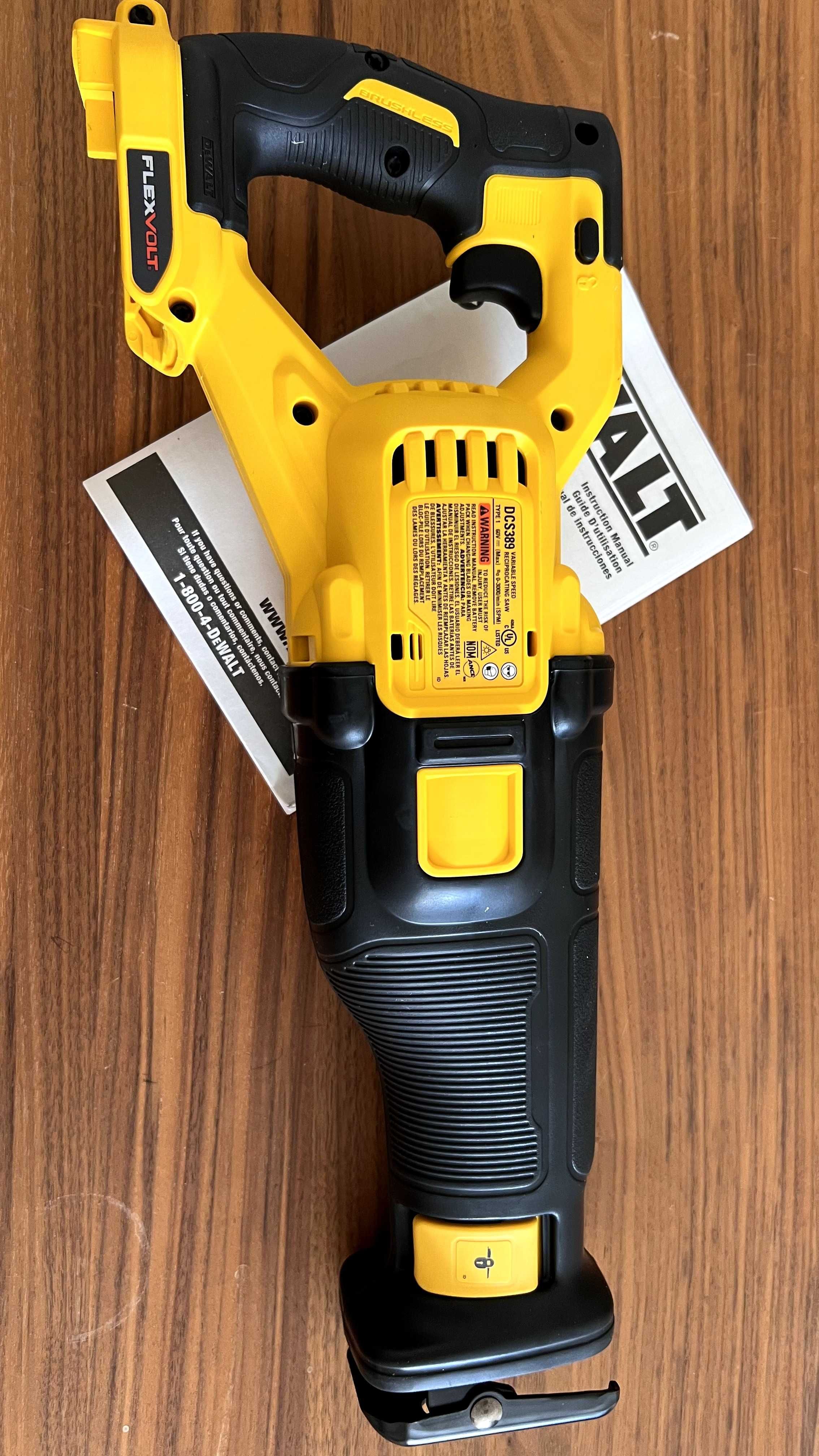 Безщіткова шабельна пила DEWALT DCS389B FLEXVOLT 60V MAX*