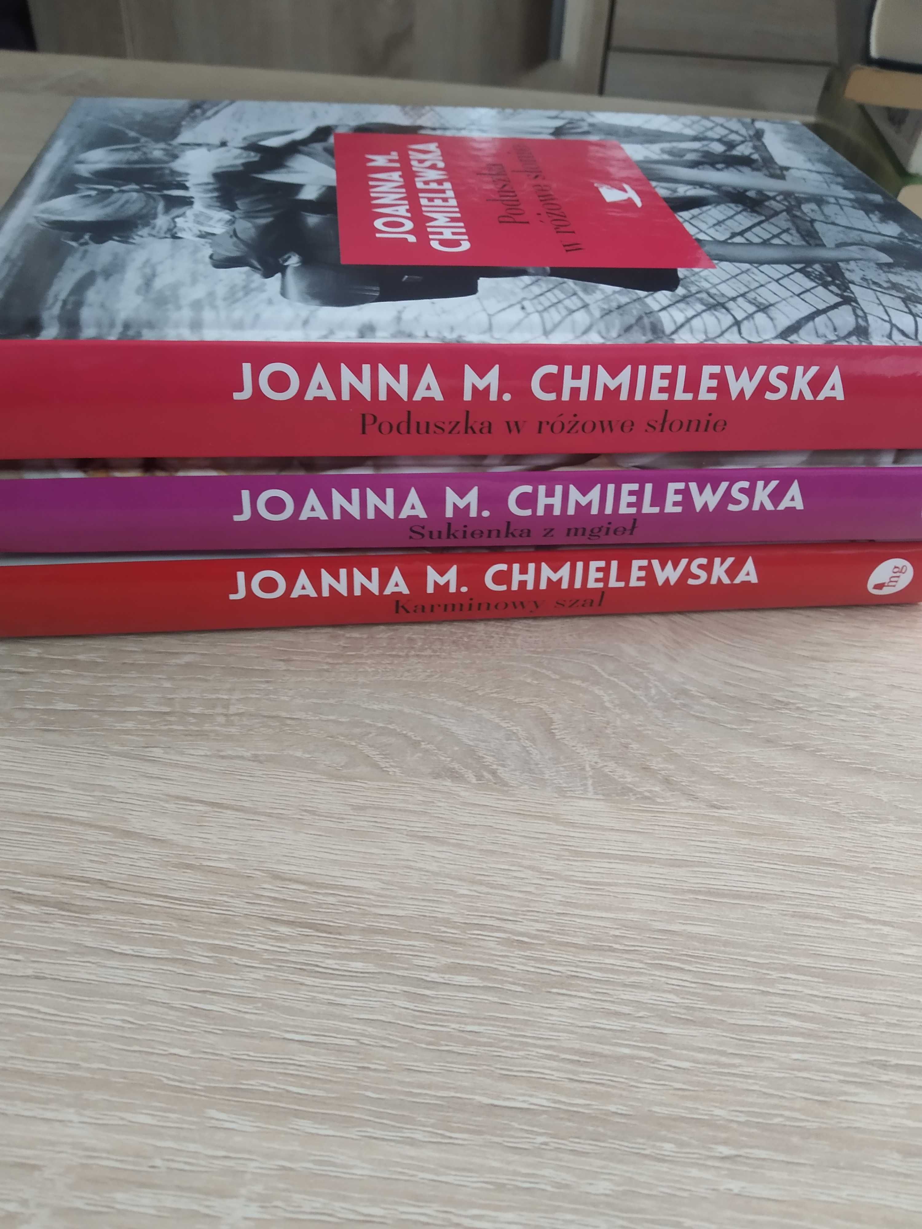 Książki J.M.Chmielewska Poduszka... Sukienka... Karminowy...