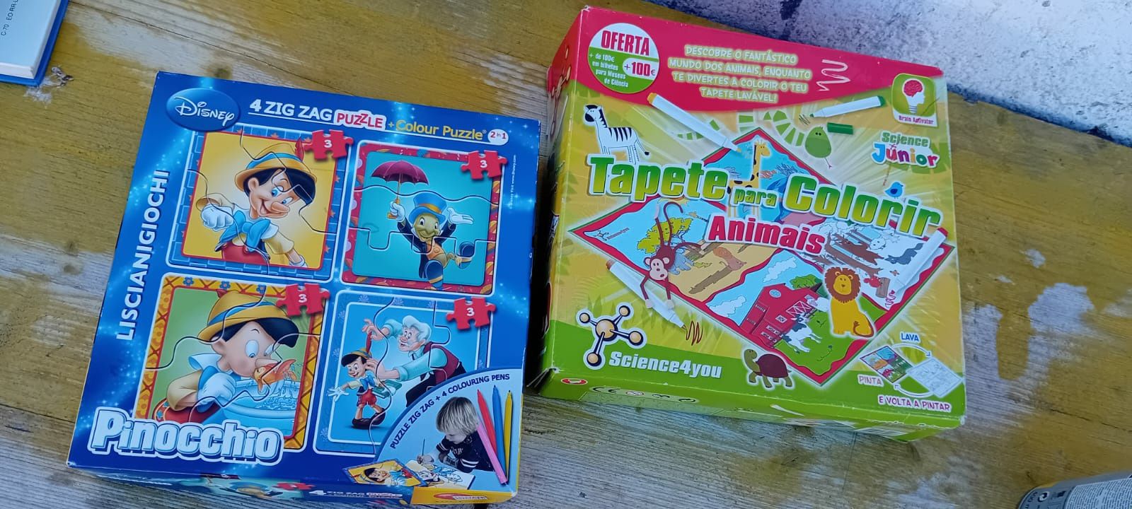 Puzzels Pinóquio e Tapete lavável Science 4you