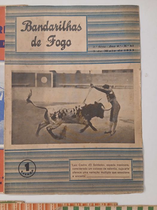 Coleção de 10 revistas bandarilhas de fogo 1933 a 34